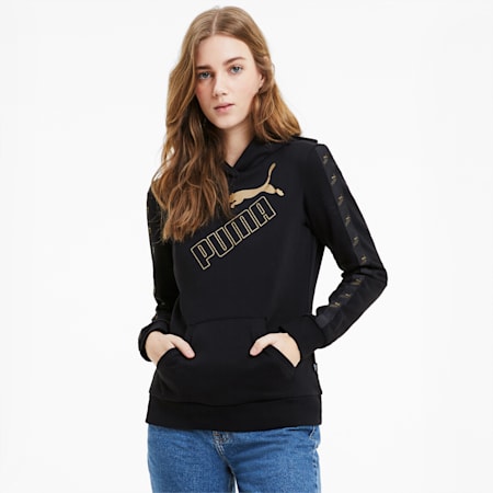 womens puma hoodie black